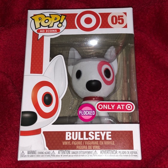 Funko Accessories - Funko POP! Target Bullseye flocked with red collar